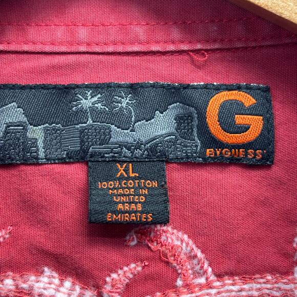 Guess Men's Western Embroidered Western Cowboy Rodeo Button Up Shirt‎ Size XL - Picture 4 of 9